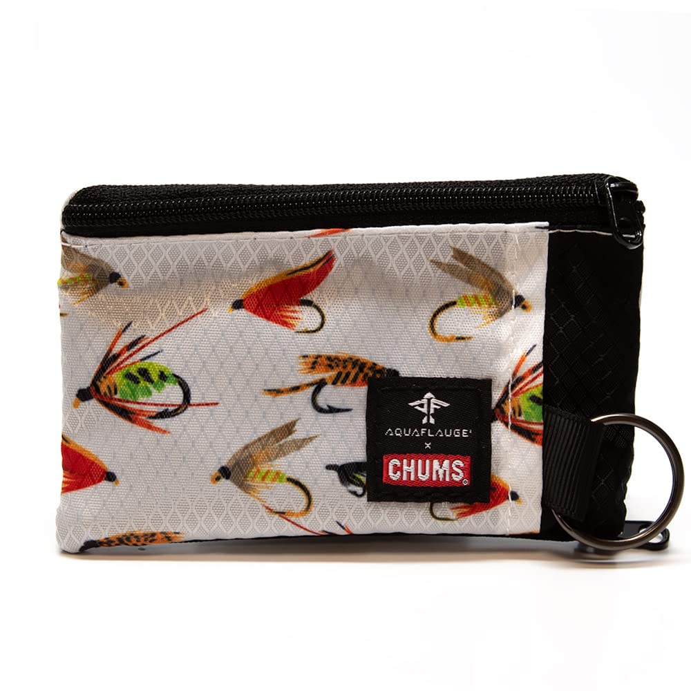 Chums Surfshort Wallet (Aqua Flauge Fly Hooks)
