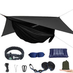 Camping Hammock With Mosquito Net And Rain Fly - Travel Hammock Bug Net - Hammock Tent For Outdoor Hiking Backpacking Travel Cam