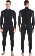 Dark Lightning Full Body Wetsuit Men And Women, 3/2Mm Wet Suit Womens Mens Diving Surfing Snorkeling Kayaking Water Sports (Men 