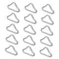40Pcs Trampoline Triangle Ring Leash Rings Heavy Duty Leash Replacement Trampoline Clips Marine Clips Bungee Bed Triangle Ring G