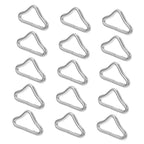 40Pcs Trampoline Triangle Ring Leash Rings Heavy Duty Leash Replacement Trampoline Clips Marine Clips Bungee Bed Triangle Ring G