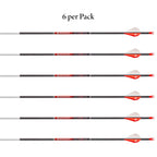 Bloodsport Evidence Arrow, 165'' Micro-Diameter, 001'' Straightness, 6 Pack, 350 Spine