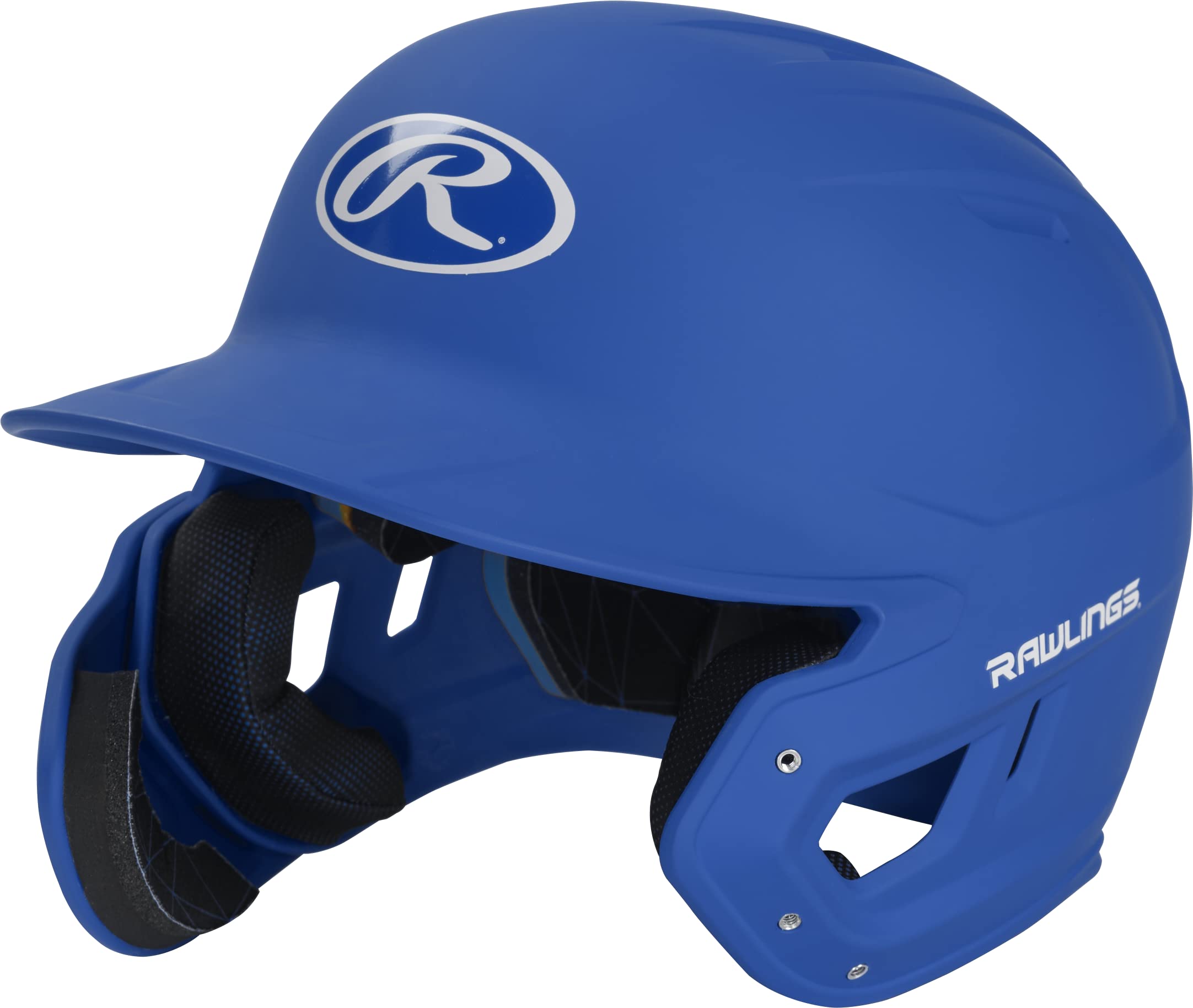 Rawlings Mach 1-Tone Right Batting Helmet W/ Adjustable Face Guard Left Handed Adjustable, Sr, Royal