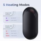Ocoopa Hand Warmer Rechargeable, Single/Double Side Heating, 5 Levels Up To 10Hrs Heat, 5200Mah Electric Portable Pocket Heater,
