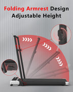 Walking Pad Treadmill With Incline,Under Desk Treadmill With Incline 2 In 1 For Walking And Jogging,2.5Hp Compact Incline Walkin
