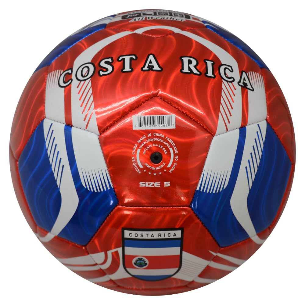 PLAYPRO Country Training Soccer Ball: World Edition (Costa RICA, 5)