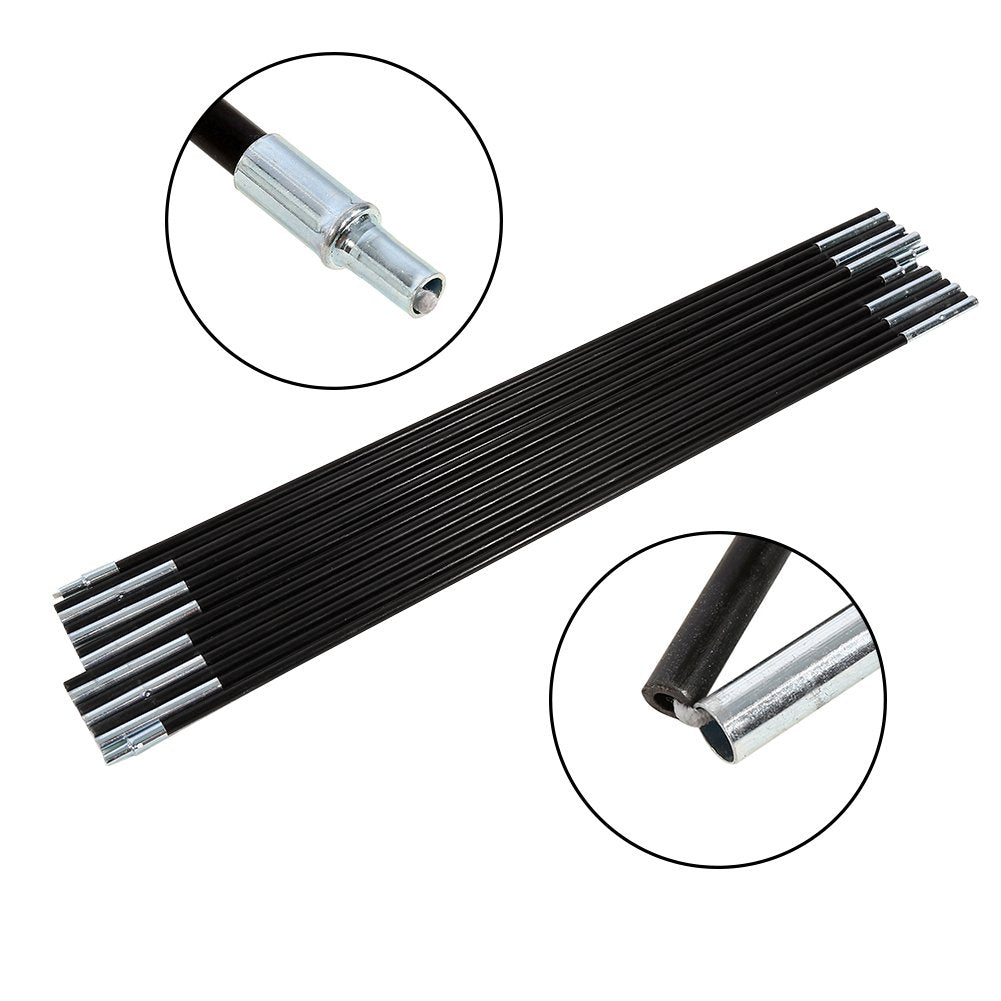 2 Sets 7 Sections Outdoor Camping Fiber Glass Rod Doubletent