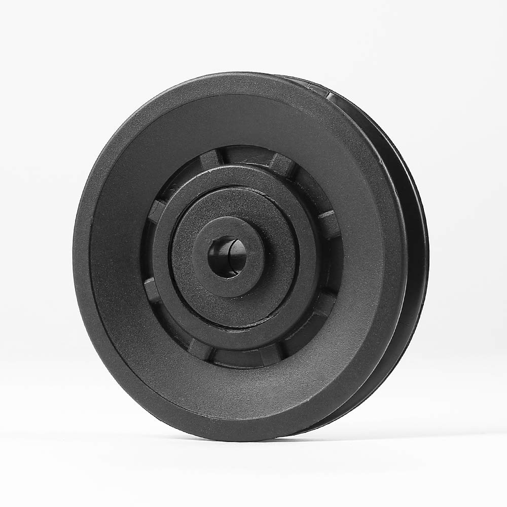 Topfinder 90Mm(3.54Inch) Universal Bearing Pulley Wheel For Cable Machine Gym Equipment Part Garage Door (2 Pcs)