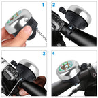 Mzelq Bicycle Bell Cute Clear Sound Adjustable Size Aluminum Bike Accessories Bell Ring For Girls Women Kids Adults (Cute Sloth)