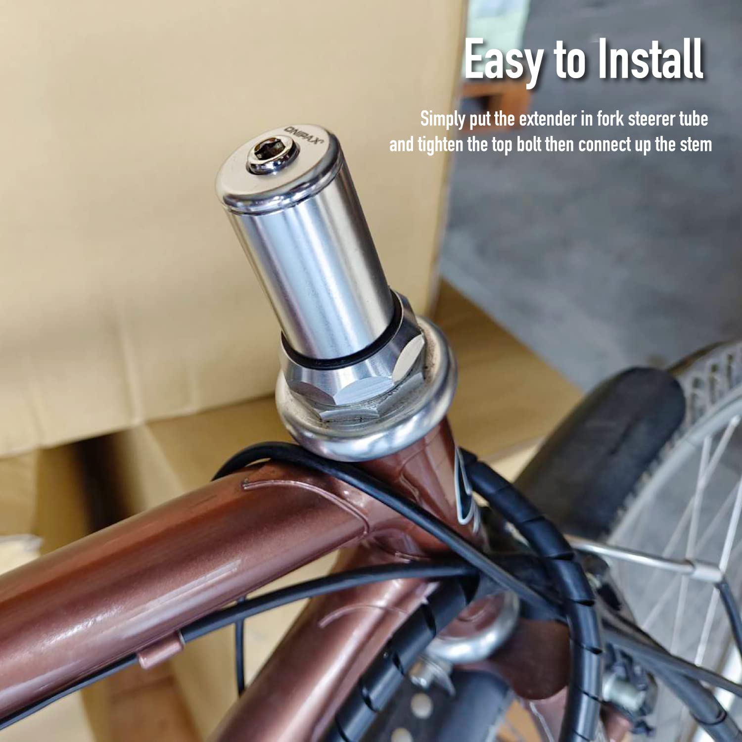 Onipax Bike Stem Quill Adapter 22.2Mm / 25.4 Mm (25.4Mm)