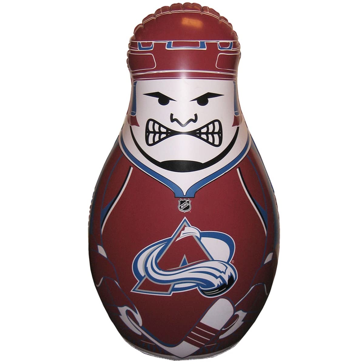 Fremont Die NHL Colorado Avalanche Bop Bag Inflatable Checking Buddy Punching Bag, Standard: 40 Tall, Team Colors