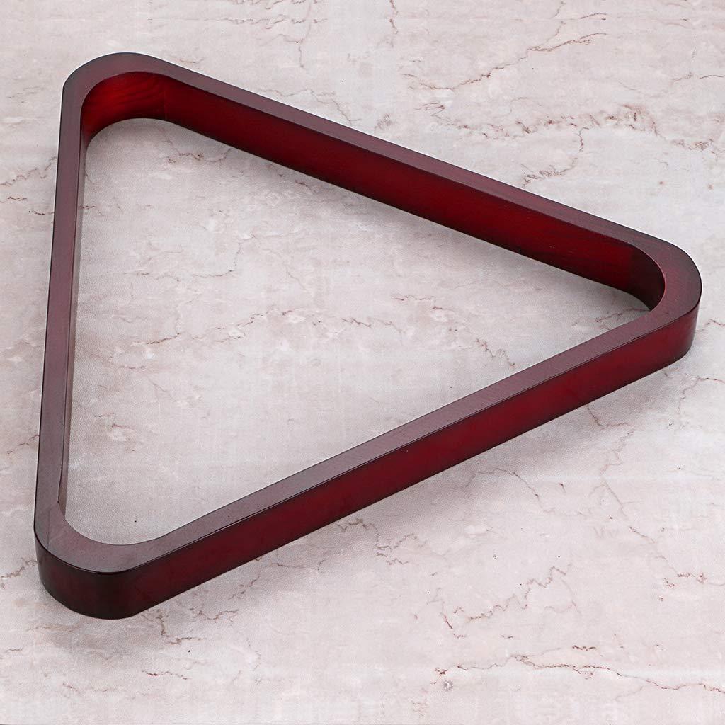 Ownmy Set Of 2 Wooden Billiard Ball Rack Set, Vintage Solid Wood Billiard 8-Ball Triangle Rack & 9-Ball Diamond Rack Table Pool
