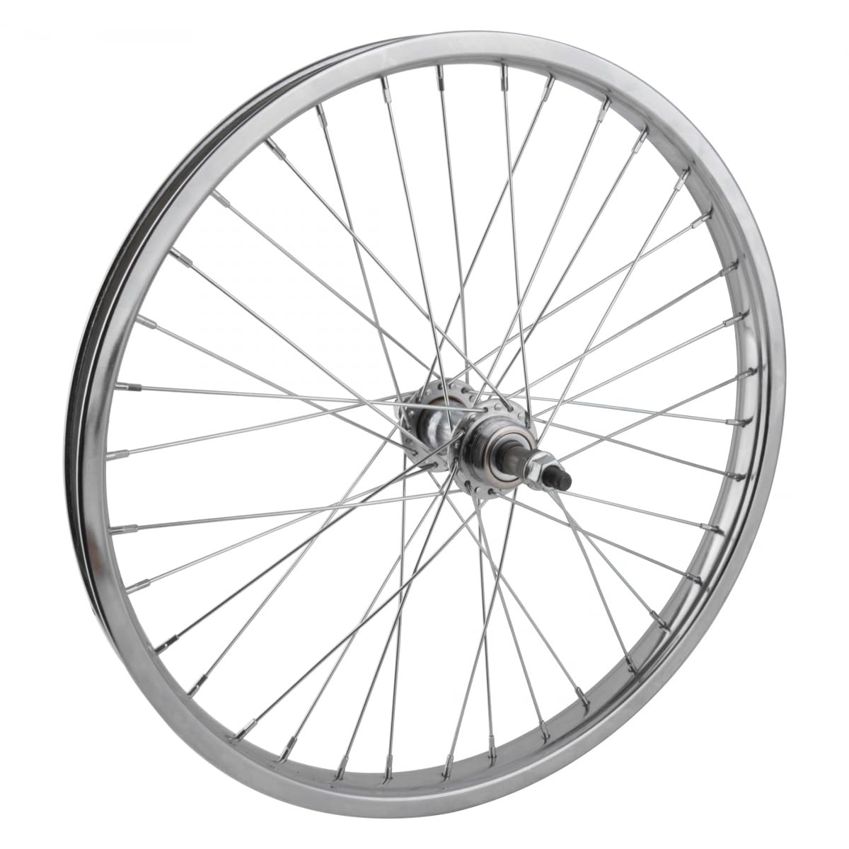 Wheel Master Rear Bicycle Wheel, 20 x 1.75, 36H, Steel, Bolt On, Silver