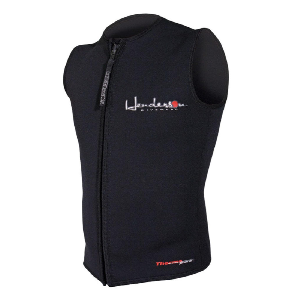 Henderson Man 3Mm Thermoprene Zipper Vest Scuba Diving Wetsuit, Size: X-Large
