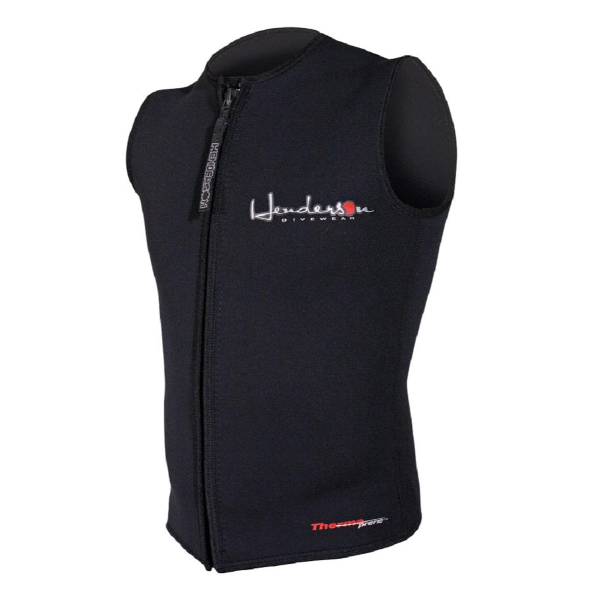 Henderson Man 3Mm Thermoprene Zipper Vest Scuba Diving Wetsuit, Size: X-Large