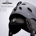 Outdoormaster Kelvin Ski Helmet - Snowboard Helmet For Men, Women & Youth (Gray,L)