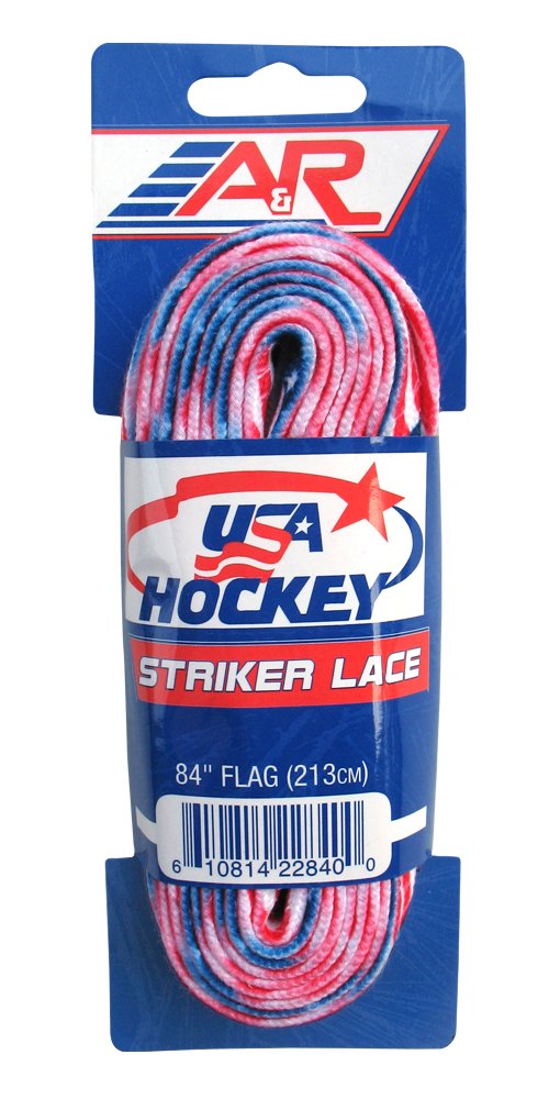 A&R Sports Usa Hockey Laces, 84-Inch, Usa Flag