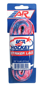 A&R Sports Usa Hockey Laces, 84-Inch, Usa Flag