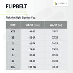 FlipBelt Zipper Running Belt for Phone and Small Accessories, Exercise Waist Pouch for Women and Men, S, Reflective Black