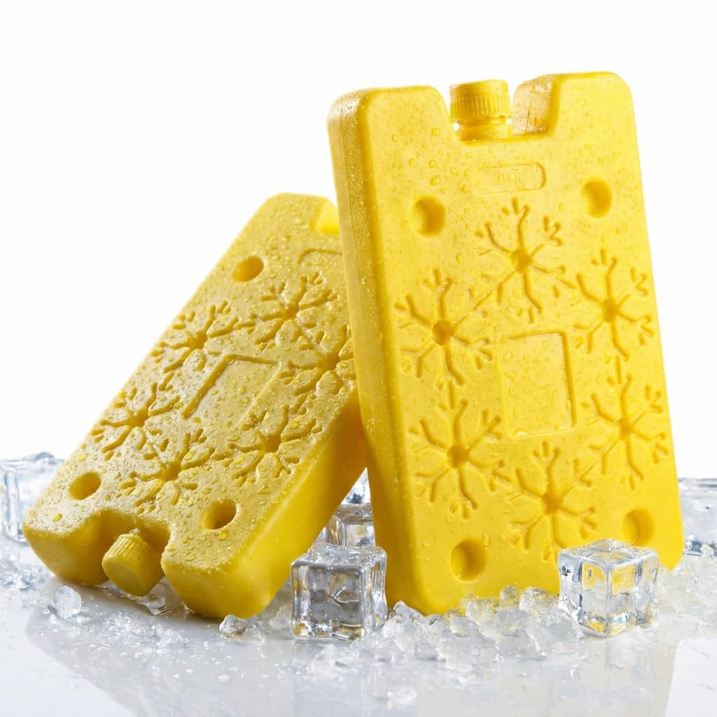 Freezer Ice Blocks 2Pcs | Reusable Ice Pack For LongLasting Cooling | Leakproof Ice Bricks Blocks Gel Packs For Lunch Boxes & C