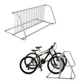 MegaChoice 12-Bike Commercial Floor Rack, Heavy Duty Powder-Coated Steel Grid Organizer, Freestanding Double-Sided Storage for G