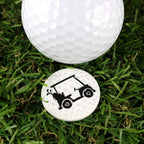 Myartte Creative Golf Ball Marker Soft Enamel Golf Markers 24.4Mm Assorted 5 Pcs (Golf Club)