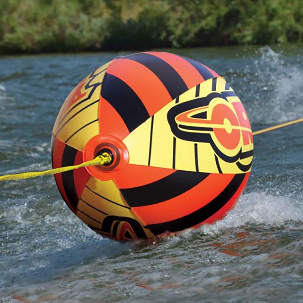 Airhead Orb, Towable Tube Rope Performance Ball, Orange/Yellow