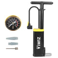 ZUKKA Bike Floor Pump with Gauge 160 PSI High Pressure Bicycle Air Pump Fits Presta and Schrader Valve Bike Tire Pump for MTB Ro