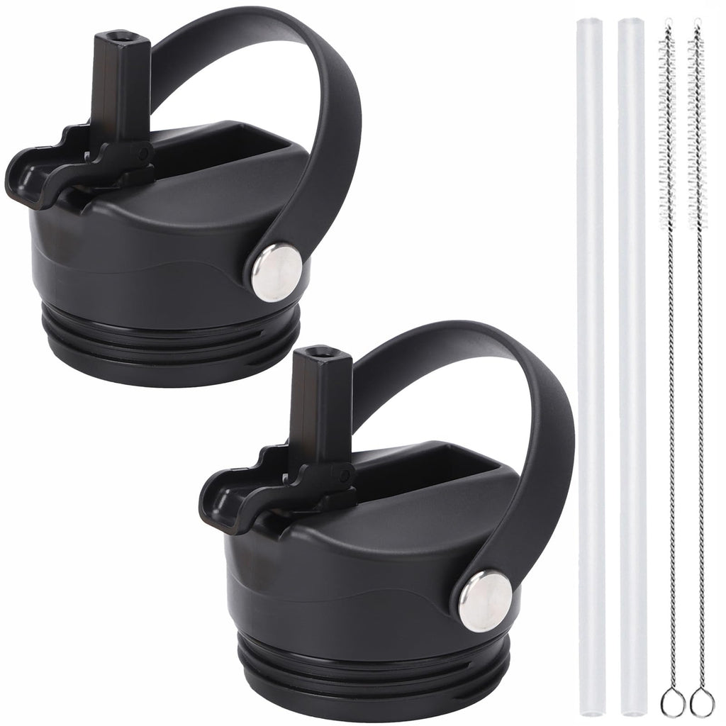 Poyaku Straw Lid For Yeti Rambler 12/18/26/36/46/64 Oz Straw Cap Replacement With Soft Handle For Rtic | Leakproof | Bpa Free |