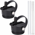 Poyaku Straw Lid For Yeti Rambler 12/18/26/36/46/64 Oz Straw Cap Replacement With Soft Handle For Rtic | Leakproof | Bpa Free |