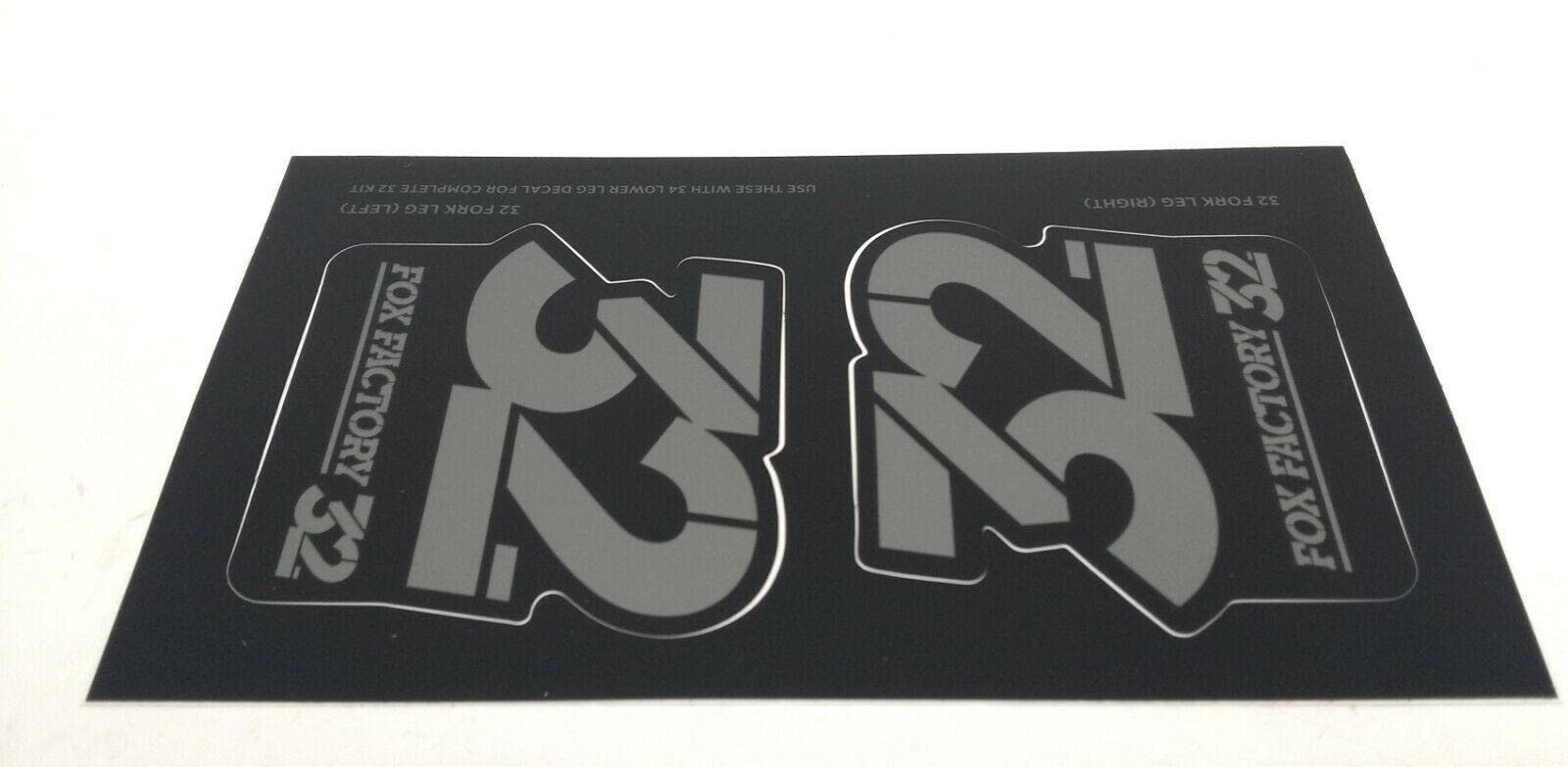 Fox Racing Shox Heritage Fork And Shock Decal Kit Stealth, One Size