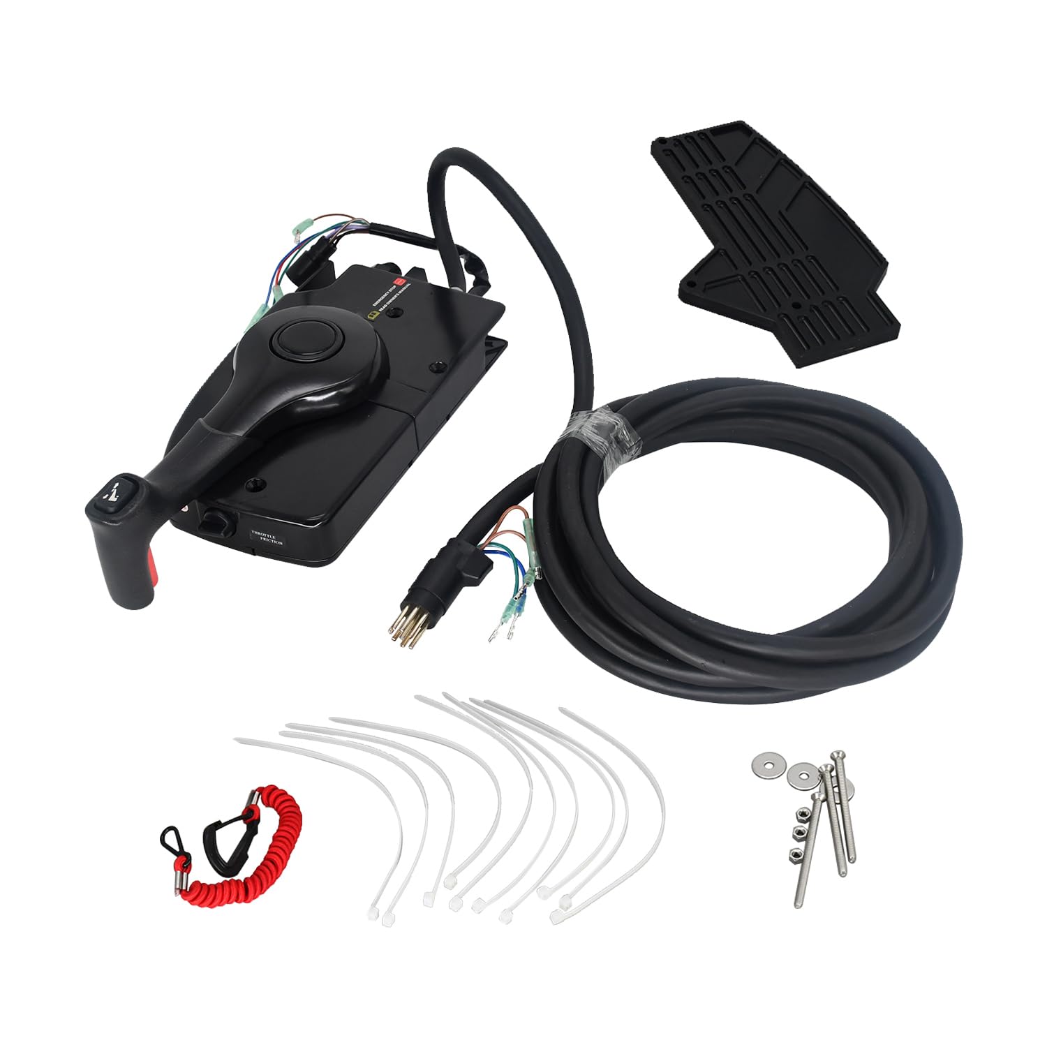 Galloparts 881170A15 Boat Outboard Side Mount Remote Control Box Compatible With Mercury Mariner Outboard Engine Throttle Contro