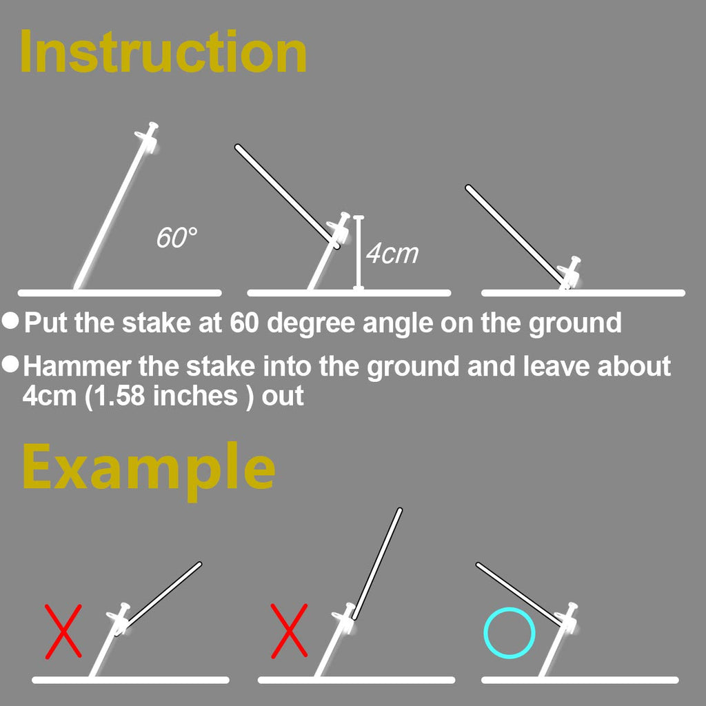 Beefoor Tent Stakes 12 Inch Heavy Duty Tent Pegs Tarp Pegs Camping Stakes For Outdoor Camping Canopy And Tarp Suitable For High