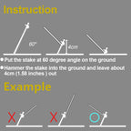 Beefoor Tent Stakes 12 Inch Heavy Duty Tent Pegs Tarp Pegs Camping Stakes For Outdoor Camping Canopy And Tarp Suitable For High