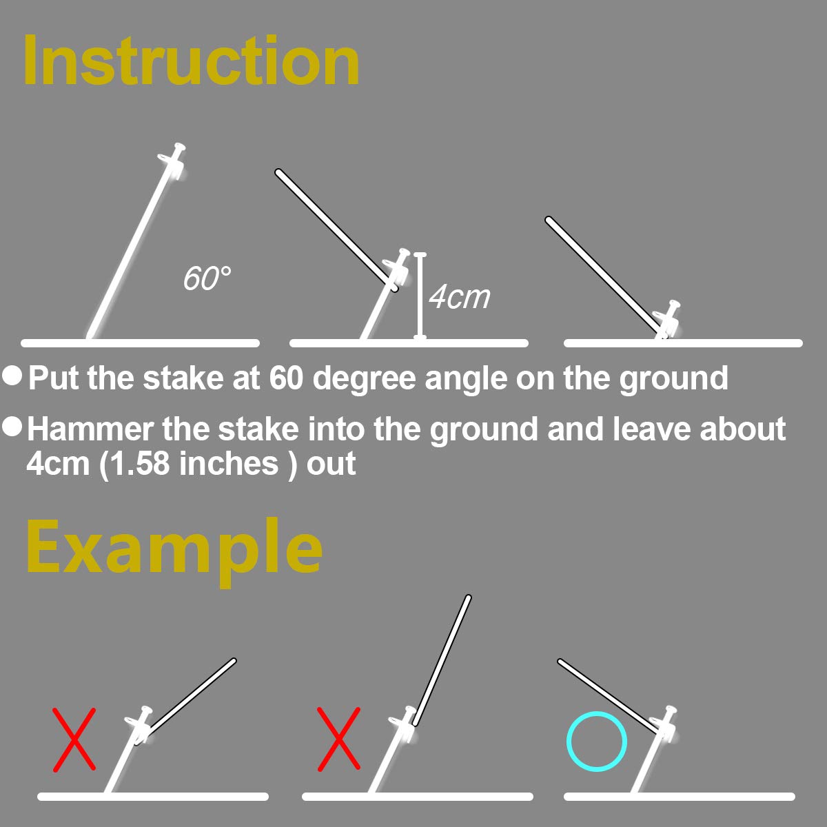 Beefoor Tent Stakes 12 Inch Heavy Duty Tent Pegs Tarp Pegs Camping Stakes For Outdoor Camping Canopy And Tarp Suitable For High