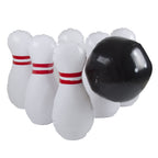 Hey! Play! Kids Giant Bowling Game Set - Inflatable Jumbo Bowling Pins And Ball For Outdoor And Indoor Use, For Children And Adu