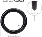 2-Pack 12.5 X 2.25 Scooter Tire Tubes 12