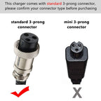 24V 1.5A 36W Electric Scooter E100 E200 E300 Battery Charger Standard 3-Prong Inline For Razor E100 E200 E300 E125 E150 E500 E17