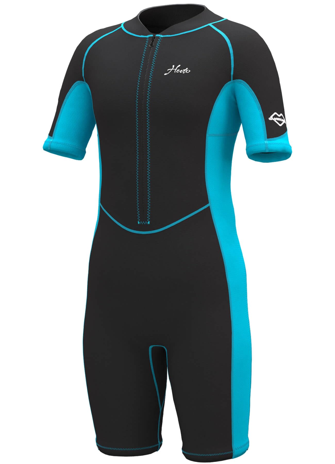 Hevto Kids Wetsuit Shorty For Boys Girls Youth Child Size 12 Year 2Mm Neoprene Front Zip Wet Suit In Cold Water Thermal For Swim