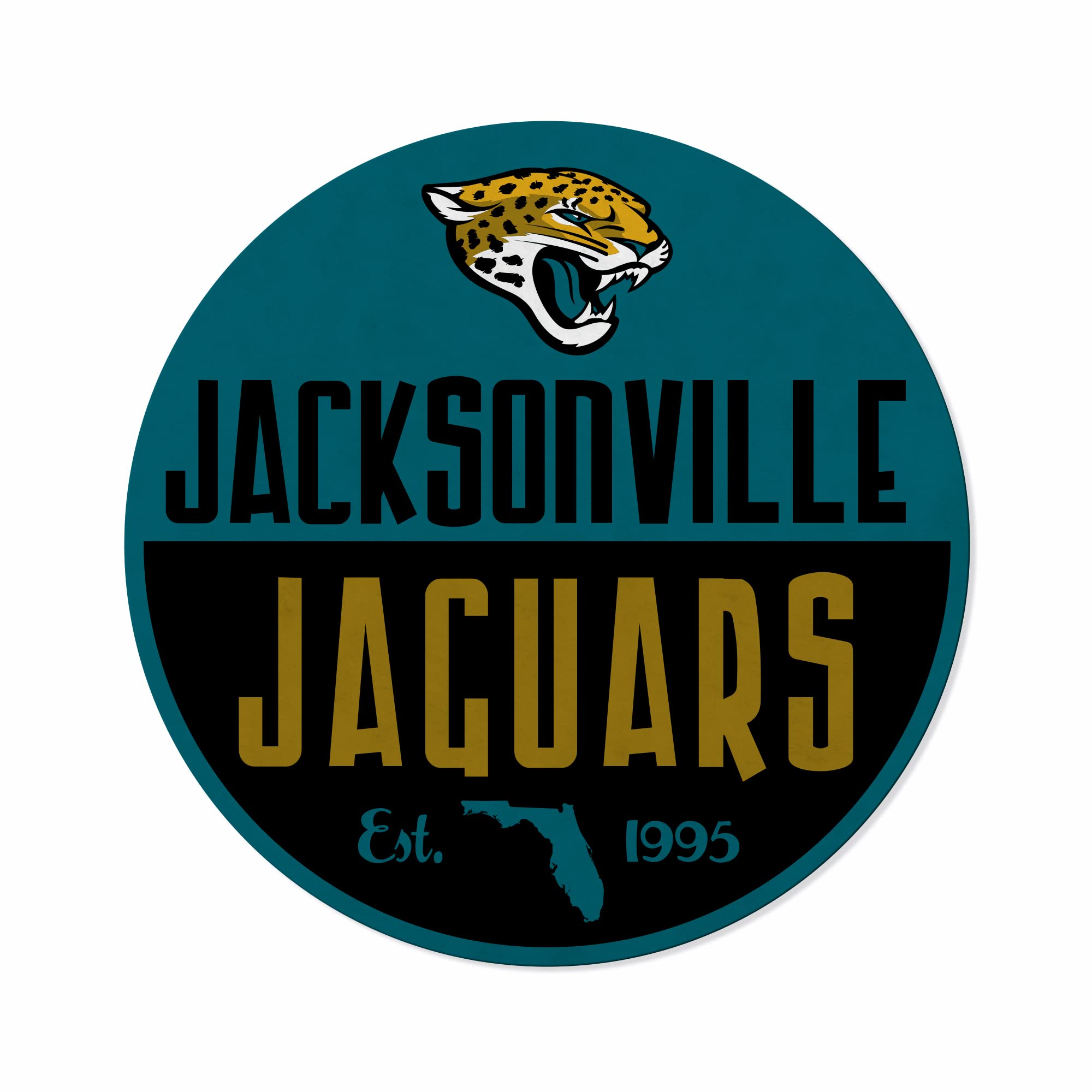 Rico Industries Nfl Football Jacksonville Jaguars Classic Shape Cut Pennant - Home And Living Room D  Cor - Soft Felt Ez To Hang