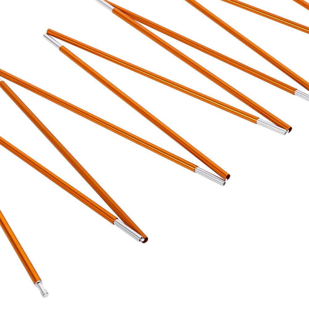 2Pcs Aluminum Alloy Tent Pole Support Replacement Accessory For Camping Hiking, 142 Inch/Pc (Style 1)