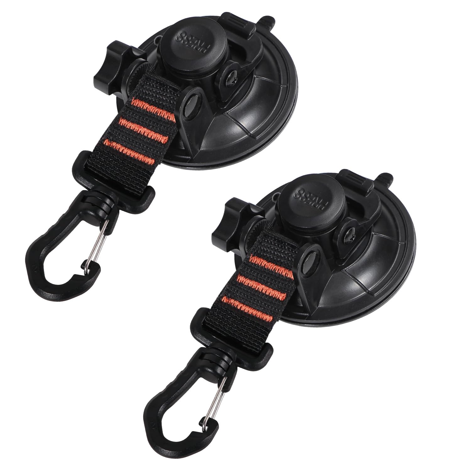 Redcamp Heavy Duty Suction Cup Anchor With Securing Hook Tie Down, Camping Tarp Accessory As Car Side Awning, 2 Pieces
