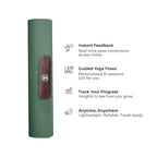 YogiFi Smart Mat Gen3 - Army Green| AI Powered Yoga Mats For Home Workout | Lightweight Yoga Mats of 6mm | Real Time Tracking Exercise Mats For Men & Women
