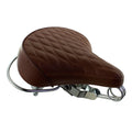 Fenix Cycles Cruiser Custom Saddle Diamond Web Spring, (Brown)