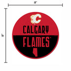 Rico Industries Nhl Calgary Flames Classic Shape Cut Pennant - Home And Living Room D  Cor - Soft Felt Ez To Hang