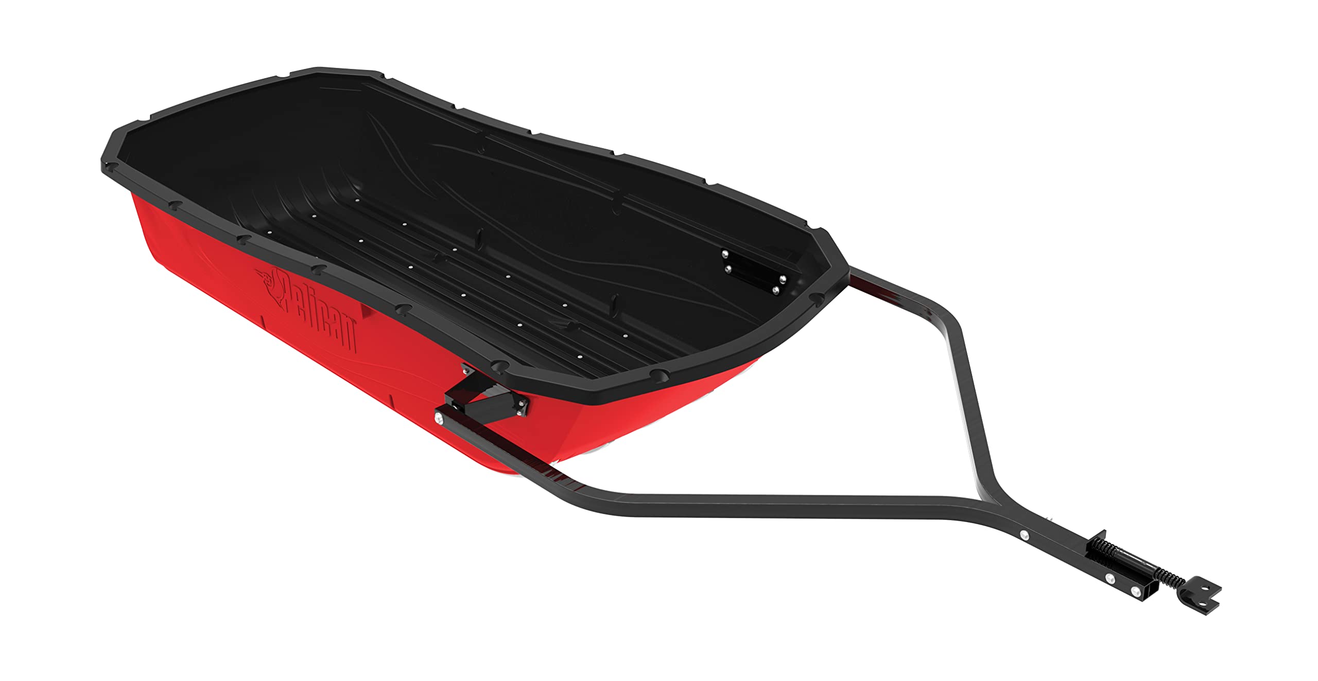 Pelican - Trek Sport 82 Utility sled Comes with Set of Runners, Tow Hitch & a Travel Cover, RED/Black, Large