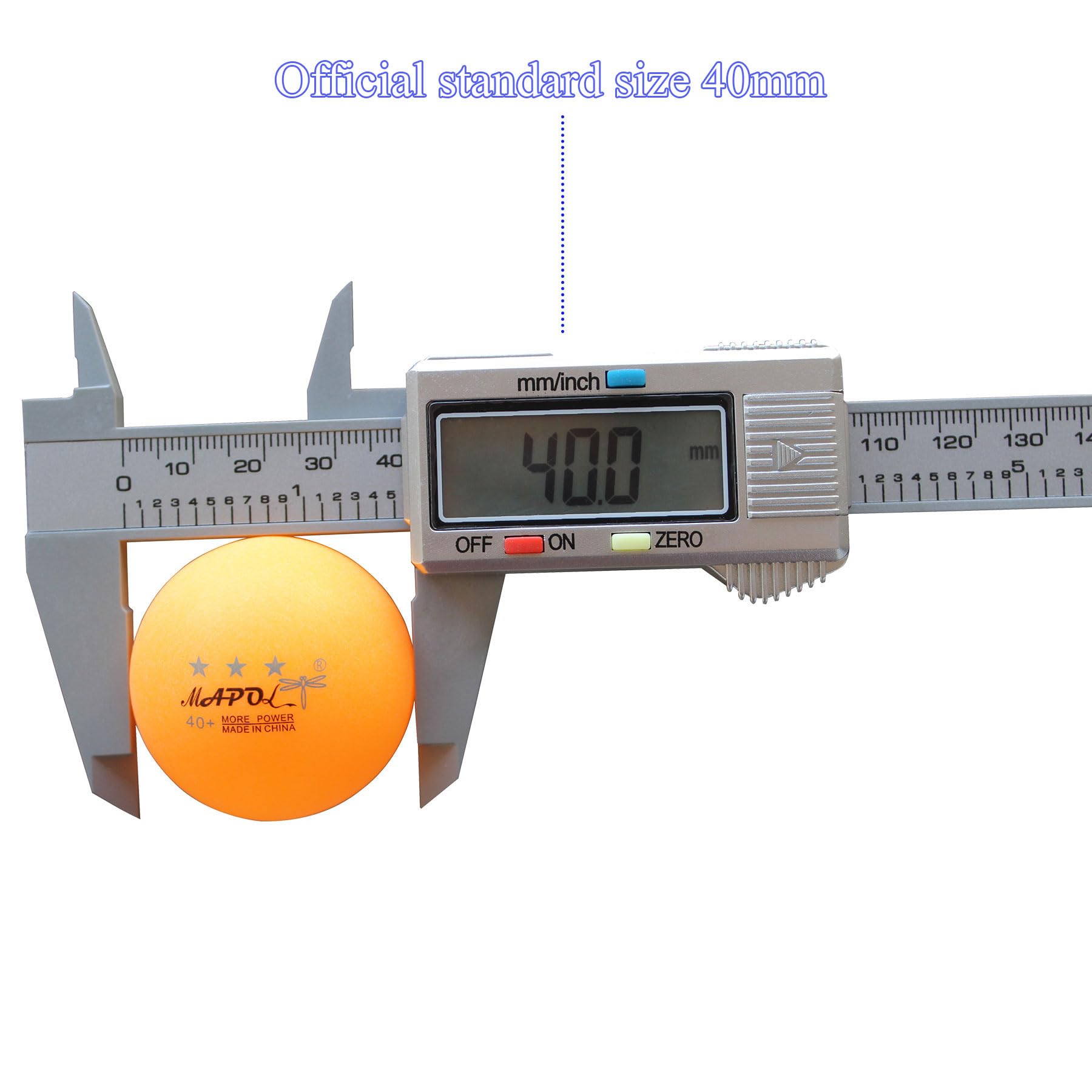 Mapol 100 Counts 3-Star Orange Practice Ping Pong Balls Advanced Table Tennis Balls