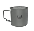 Kuvik 650Ml Titanium Pot - Ultralight And Compact Pot For Backpacking, Camping, And Survival
