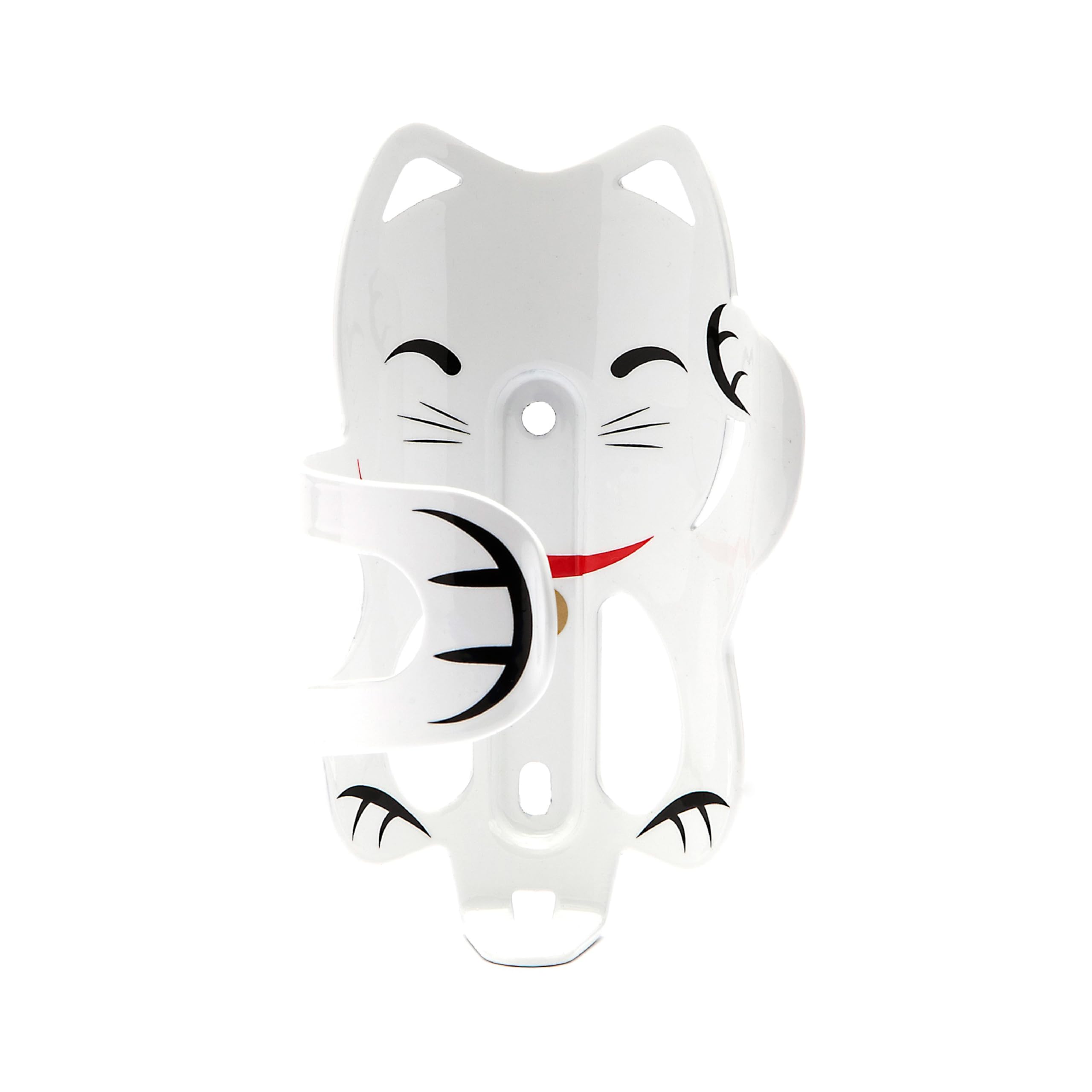 Portland Design Works  Lucky Cat Cage  Bicycle Water Bottle Cage, White