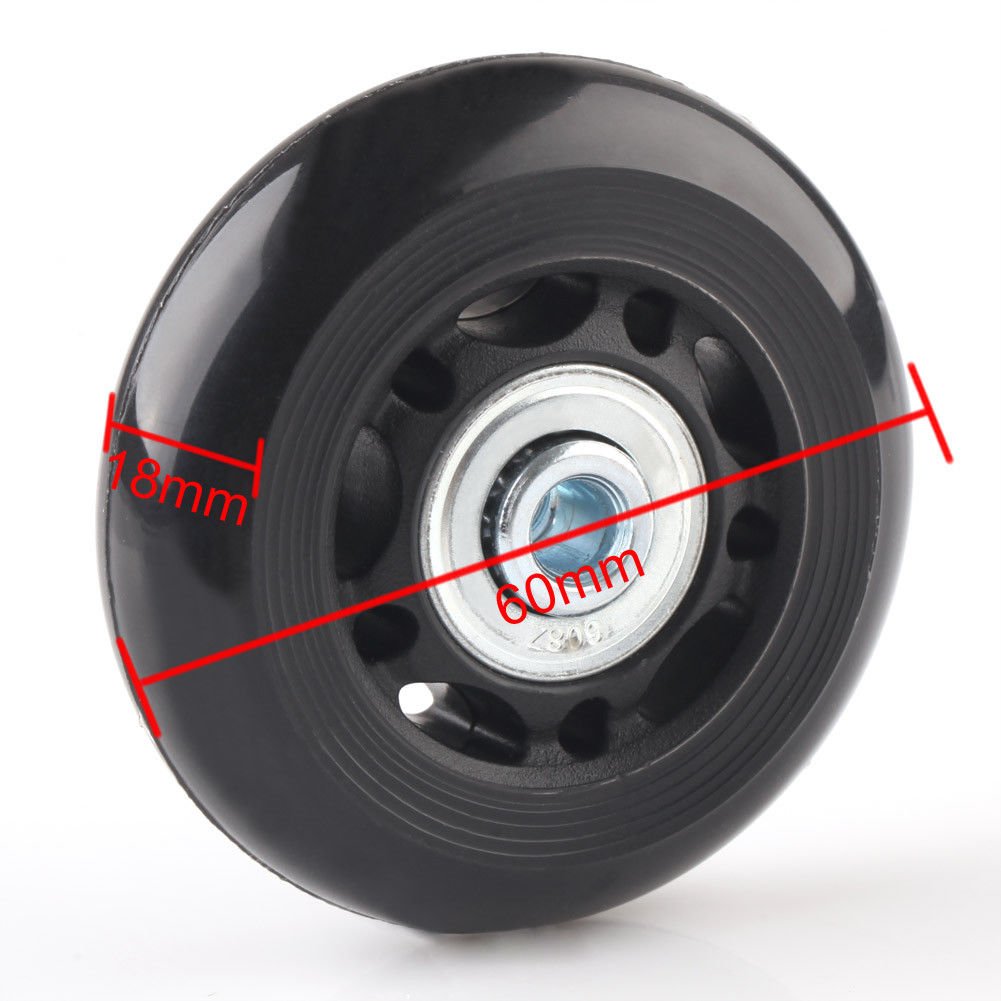 F-Ber Luggage Suitcase Replacement Wheels Kit 60Mm X 18Mm With Abec 608Zz Skate, Inline Outdoor Skate Replacement Wheels, One Se